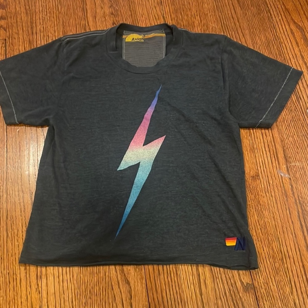 Aviator Nation Bolt Graphic Boyfriend Tee